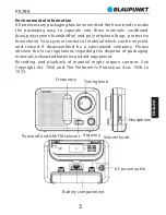 Preview for 5 page of Blaupunkt PR7BK Owner'S Manual