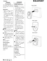 Preview for 2 page of Blaupunkt PSS-S1 Quick Manual