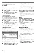 Предварительный просмотр 42 страницы Blaupunkt Radio Basic Operating And Installation Instructions