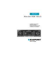 Предварительный просмотр 1 страницы Blaupunkt RDM 169 US Installation Instructions