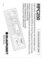 Blaupunkt RPC 250 Owner'S Record preview