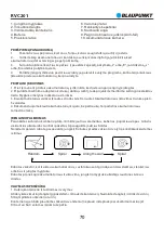 Preview for 72 page of Blaupunkt RVC201 Owner'S Manual