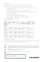 Preview for 21 page of Blaupunkt SA 2900R User Manual