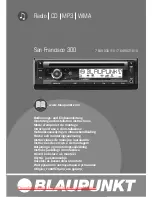 Blaupunkt San Francisco 300 Operating And Installation Instructions предпросмотр