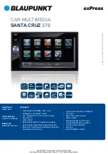 Preview for 1 page of Blaupunkt SANTA CRUZ 370 Manual