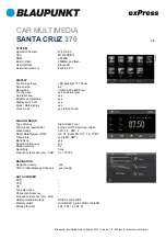 Preview for 2 page of Blaupunkt SANTA CRUZ 370 Manual