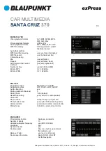 Preview for 3 page of Blaupunkt SANTA CRUZ 370 Manual