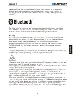 Preview for 7 page of Blaupunkt SB200BT User Manual