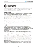 Preview for 28 page of Blaupunkt SB200BT User Manual