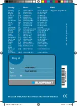 Предварительный просмотр 292 страницы Blaupunkt Seattle MP57 Operating And Installation Instructions