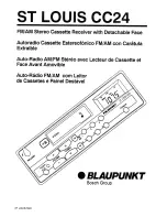 Blaupunkt St. Louis CC24 User Manual предпросмотр