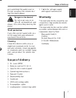 Предварительный просмотр 7 страницы Blaupunkt St. Louis MP56 Operating And Installation Instructions