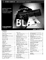 Предварительный просмотр 1 страницы Blaupunkt Sydney RCM126 Operating Instructions Manual