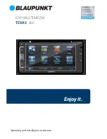 Blaupunkt TEXAS 600 Operating And Installation Instruction preview