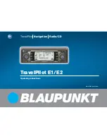 Blaupunkt TravelPilot E1 Operating Instructions Manual предпросмотр