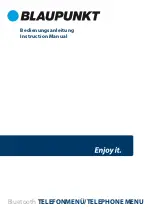 Blaupunkt TravelPilot Instruction Manual preview