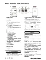 Предварительный просмотр 1 страницы Blaupunkt TRV-S1 Manual