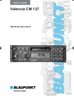 Предварительный просмотр 1 страницы Blaupunkt VALENCIA CM 127 Operating Instructions Manual