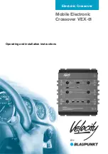 Preview for 1 page of Blaupunkt Velocity VEX-01 Operating And Installation Instructions