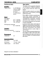 Preview for 30 page of Blaupunkt Verona C51 Operating Instructions Manual