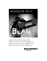 Предварительный просмотр 1 страницы Blaupunkt Washington CM147 Owner'S Manual