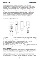 Предварительный просмотр 48 страницы Blaupunkt WM60UDB Owner'S Manual