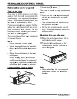 Предварительный просмотр 9 страницы Blaupunkt WOODSTOCK DAB52 Operating Instructions Manual