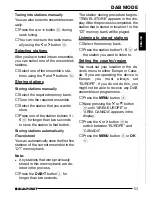 Предварительный просмотр 14 страницы Blaupunkt WOODSTOCK DAB52 Operating Instructions Manual