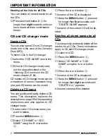 Предварительный просмотр 43 страницы Blaupunkt WOODSTOCK DAB52 Operating Instructions Manual