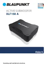 Preview for 1 page of Blaupunkt XLf 150 A Operating And Installation Instructions