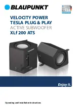 Preview for 1 page of Blaupunkt XLf 200 ATS Operating And Installation Instructions