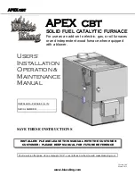 Предварительный просмотр 1 страницы Blaze King APEX CBT Users Installation Operation & Maintenance Manual