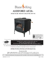 Blaze King ASHFORD AF20.1 Operation & Installation Manual preview