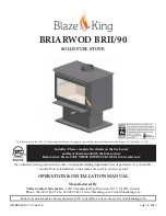 Blaze King BRIARWOD BRII/90 Operation & Installation Manual предпросмотр