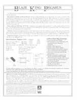 Preview for 2 page of Blaze King Pegasus 9100 Owner'S Installation And Operation Manual