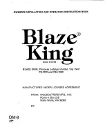 Preview for 1 page of Blaze King Princess PE-1000 Owner'S Installation &  Operating Instruction Book