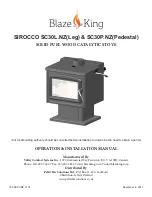 Blaze King SIROCCO SC30L.NZ Operation & Installation Manual preview