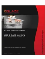 Preview for 1 page of Blaze BLZ-2PROLP Use & Care Manual