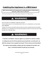 Preview for 22 page of Blaze BLZ-2PROLP Use & Care Manual