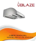 Preview for 1 page of Blaze BLZ-36-VHOOD User Manual