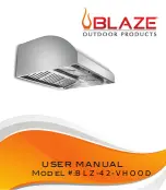 Preview for 1 page of Blaze BLZ-42-VHOOD User Manual