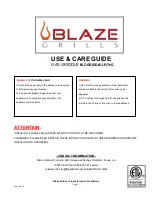 Blaze BLZ-GRIDDLE-LP/NG Use & Care Manual preview