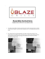 Preview for 1 page of Blaze BLZ-KMDO-SDSH Assembly Instructions