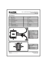 Предварительный просмотр 2 страницы blazer C3050K Owner'S Manual