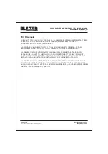 Предварительный просмотр 4 страницы blazer C3050K Owner'S Manual