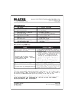 Предварительный просмотр 11 страницы blazer C3050K Owner'S Manual