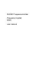 Preview for 1 page of BLEMO ER21 User Manual