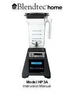 Blendtec HP3A Home Instruction Manual preview