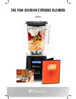 Blendtec Tom Dickson Extreme Blender Owner'S Manual preview