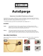 Blichmann Engineering AutoSparge Operation, Assembly & Maintenance Manual preview